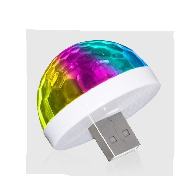 USB Mini Armband Discokugel Lichter Kinderspielzeug 400mAh für Tanzparty  (Blau)