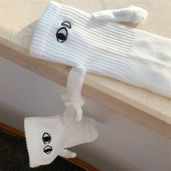 Magnetische Händchen Halten Socken mit Gesicht