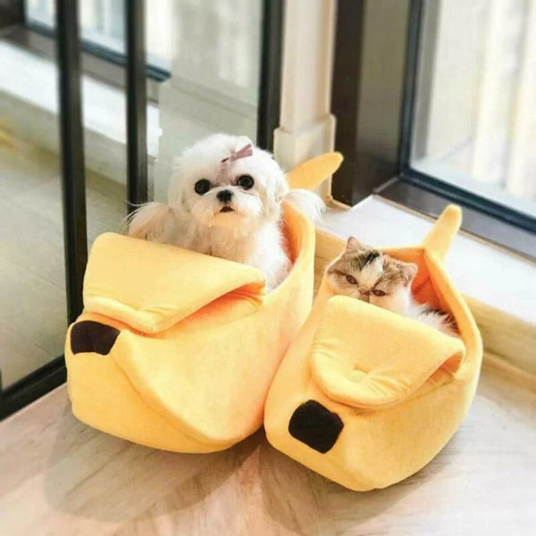 Soft Banana Cat Bed