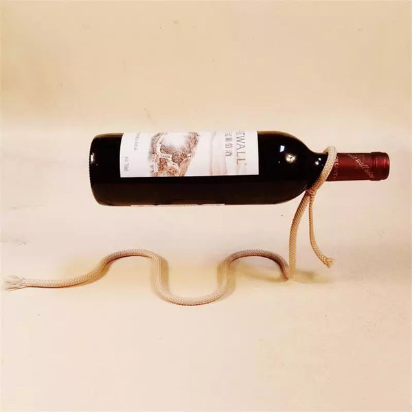 Creative rope wine bottle holder