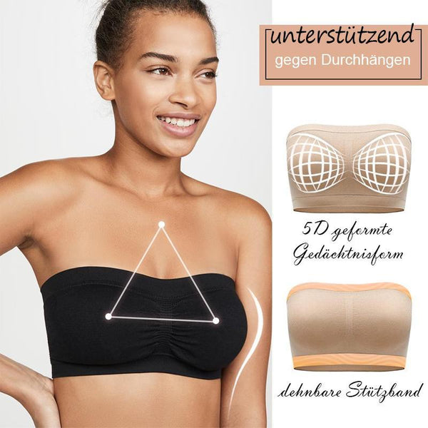 Full support bra. Seamless bandeau