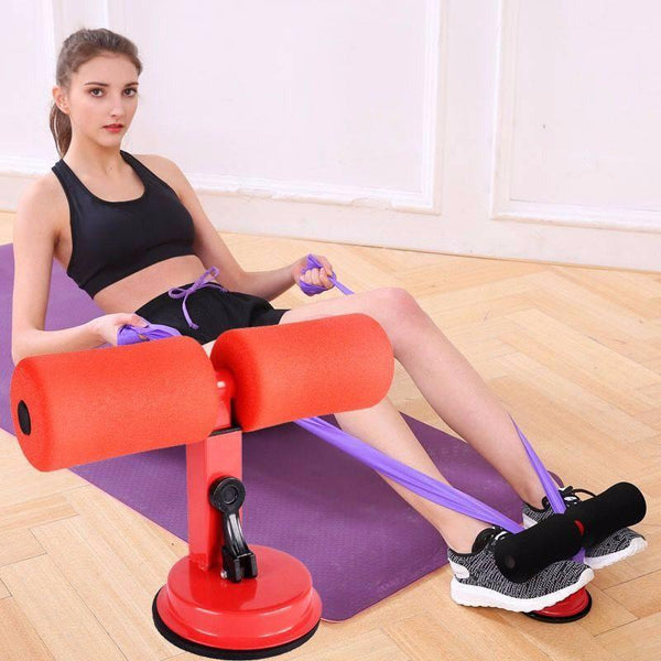 Mobile sit-up bar for the home