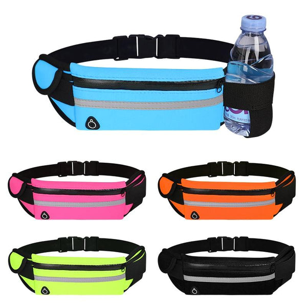 Waterproof sports hip bag for jogging