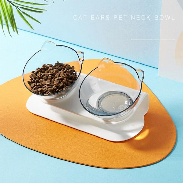 Orthopedic anti-vomiting cat food bowl