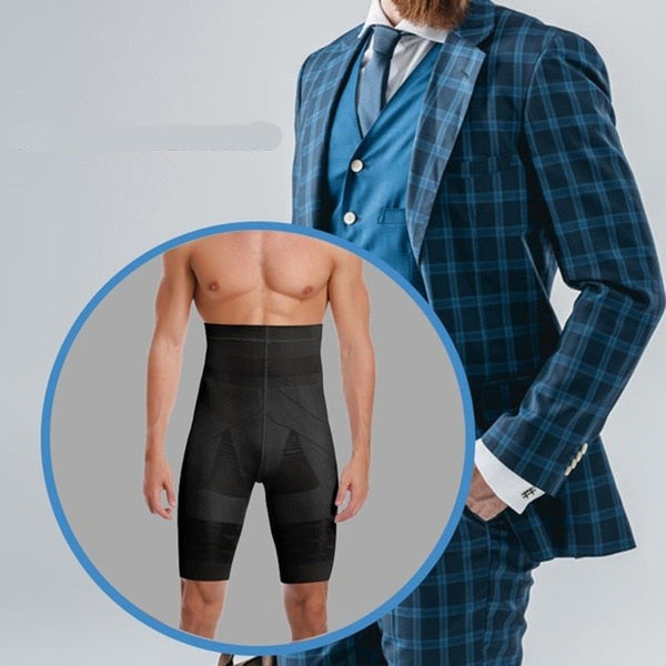 Seamless high waist shapewear for men