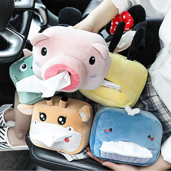 Tissue dispenser for car back seat