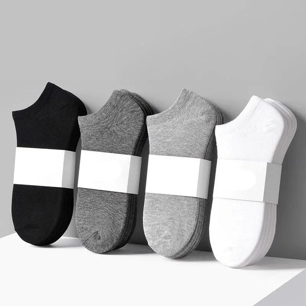 5 Paar Frauen Knöchelsocken einfarbig