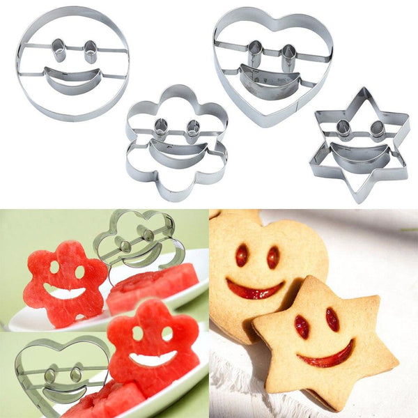 Emoji cookie cutter set of 4