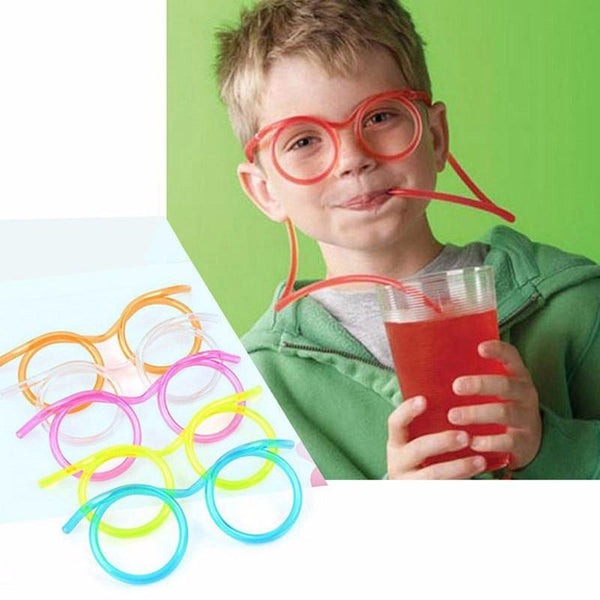 Fun flexible glasses straw