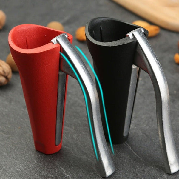 Multifunctional lever action nut opener