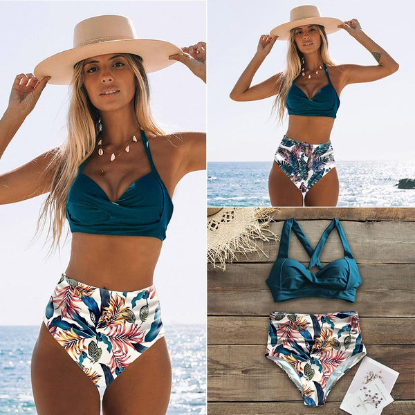 Sexy High Waist Bikini mit Push-Up Top