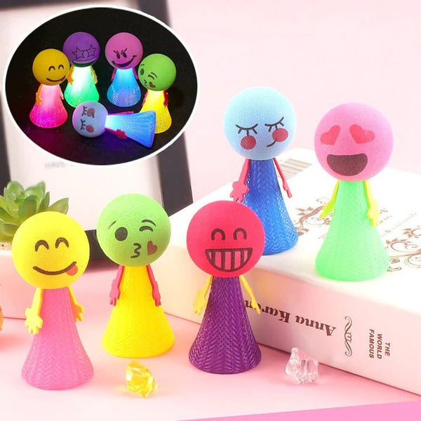 Luminous bouncing dolls (set of 8)