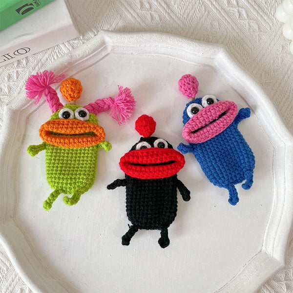 Crochet key case monster