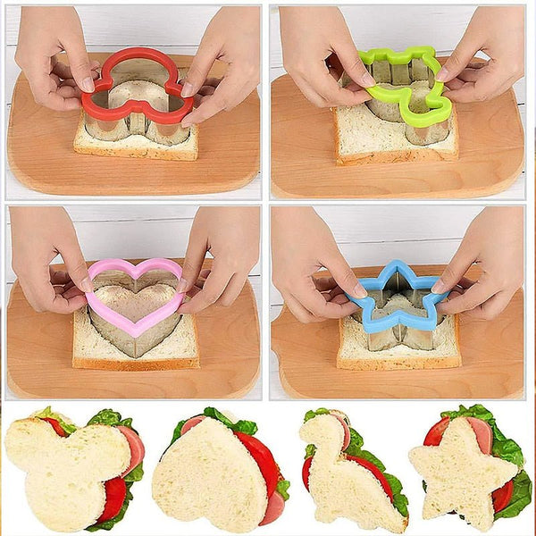 Sandwich cookie cutter shapes