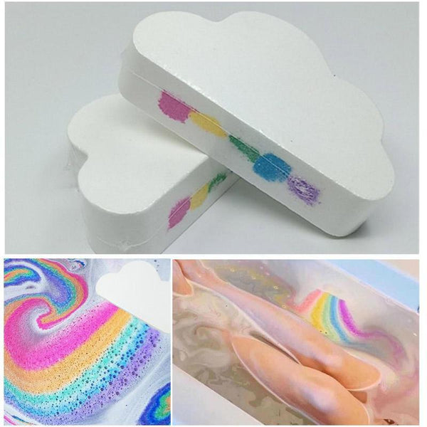 Rainbow bath bomb