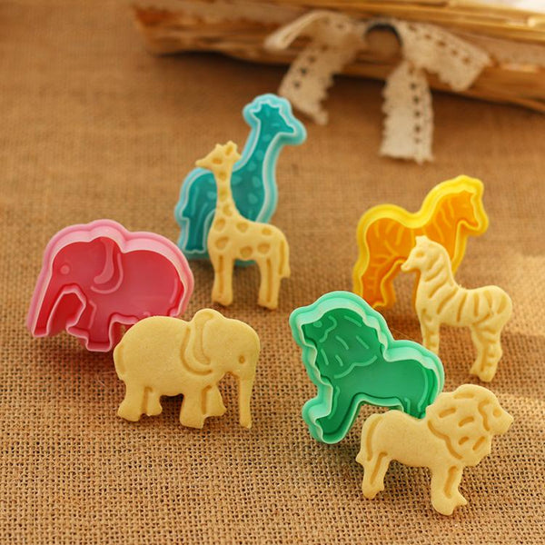 3D African Wildlife Cookies Cookie Cutter Set